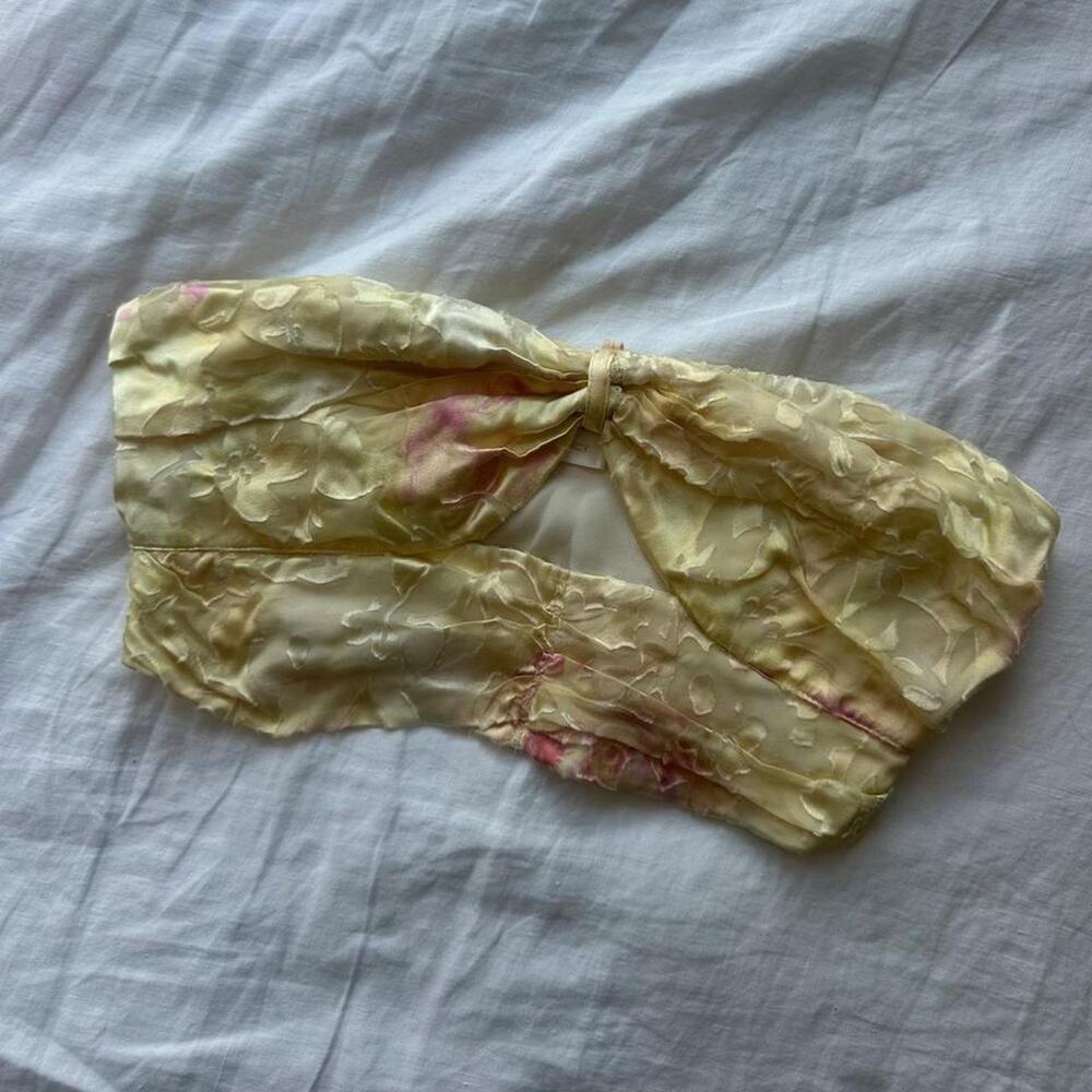 Loveshackfancy silk and cotton yellowpink
